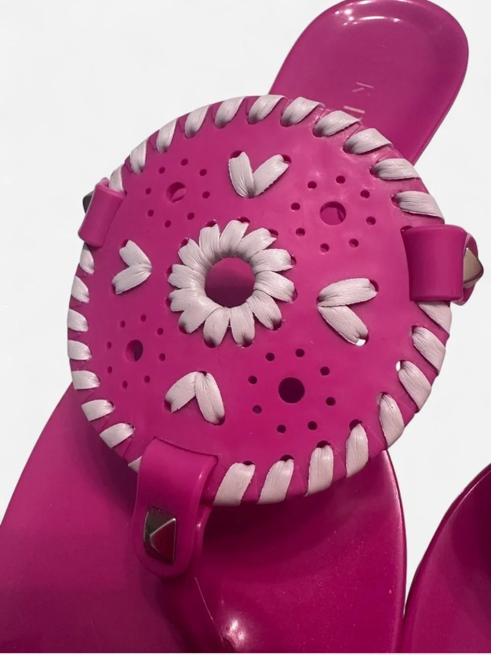 Jack Rogers Georgica Jelly Sandals - Pink - Picture 3 of 5